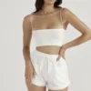 Mae Shorts aus weißer Broderie Anglaise Mae Shorts aus weißer Broderie Anglaise