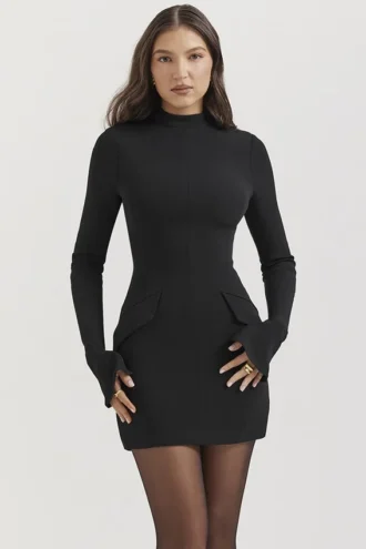 Mahalia Schwarzes Minikleid
