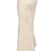 Mara Maxirock aus elfenbeinfarbenem Metallic-Jacquard Mara Maxirock aus elfenbeinfarbenem Metallic-Jacquard