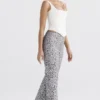Mara Silberne Metallic-Spitzen-Hose Mara Silberne Metallic-Spitzen-Hose