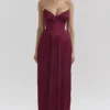 Marcella Berry Plissee-Satin-Maxikleid Marcella Berry Plissee-Satin-Maxikleid