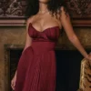 Marcella Berry Plissee-Satin-Maxikleid Marcella Berry Plissee-Satin-Maxikleid