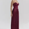 Marcella Berry Plissee-Satin-Maxikleid Marcella Berry Plissee-Satin-Maxikleid