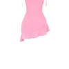 Marcia French Pink Rüschen-Minikleid Marcia French Pink Rüschen-Minikleid