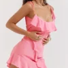 Marcia French Pink Rüschen-Minikleid Marcia French Pink Rüschen-Minikleid