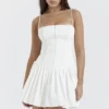 Marcy Weißes Plissee-Minikleid Marcy Weißes Plissee-Minikleid