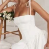 Marcy Weißes Plissee-Minikleid Marcy Weißes Plissee-Minikleid
