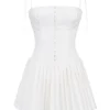 Marcy Weißes Plissee-Minikleid Marcy Weißes Plissee-Minikleid