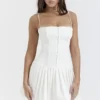 Marcy Weißes Plissee-Minikleid Marcy Weißes Plissee-Minikleid