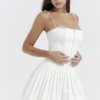 Marcy Weißes Plissee-Minikleid Marcy Weißes Plissee-Minikleid