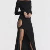 Marella Schwarzes Maxikleid mit Cut-outs Marella Schwarzes Maxikleid mit Cut-outs