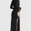 Marella Schwarzes Maxikleid mit Cut-outs Marella Schwarzes Maxikleid mit Cut-outs