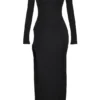 Marella Schwarzes Maxikleid mit Cut-outs Marella Schwarzes Maxikleid mit Cut-outs