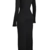 Marella Schwarzes Maxikleid mit Cut-outs Marella Schwarzes Maxikleid mit Cut-outs