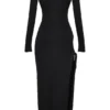 Marella Schwarzes Maxikleid mit Cut-outs Marella Schwarzes Maxikleid mit Cut-outs