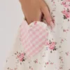 Marianella Mini-Kleid aus Stretch-Baumwolle mit cremefarbenem Rosenprint Marianella Mini-Kleid aus Stretch-Baumwolle mit cremefarbenem Rosenprint