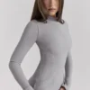 Marie-Louise Hellgraues, figurbetontes Maxikleid Marie-Louise Hellgraues, figurbetontes Maxikleid