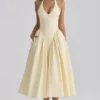 Marilyn Lemon Baumwoll-Midi-Sommerkleid mit Neckholder Marilyn Lemon Baumwoll-Midi-Sommerkleid mit Neckholder