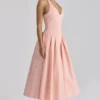Marilyn Peach Baumwoll-Midi-Sommerkleid mit Neckholder Marilyn Peach Baumwoll-Midi-Sommerkleid mit Neckholder
