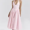 Marilyn Strawberry Shortcake Gingham Halter Midi-Sommerkleid Marilyn Strawberry Shortcake Gingham Halter Midi-Sommerkleid