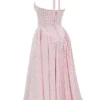Marilyn Strawberry Shortcake Gingham Halter Midi-Sommerkleid Marilyn Strawberry Shortcake Gingham Halter Midi-Sommerkleid