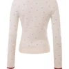 Marla – Strickjacke mit Elfenbeinfarbenen Kaschmir-Einsätzen Marla – Strickjacke mit Elfenbeinfarbenen Kaschmir-Einsätzen