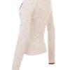 Marla – Strickjacke mit Elfenbeinfarbenen Kaschmir-Einsätzen Marla – Strickjacke mit Elfenbeinfarbenen Kaschmir-Einsätzen