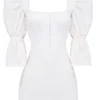Matilda Weißes Korsetts-Kleid mit Puffärmeln Matilda Weißes Korsetts-Kleid mit Puffärmeln