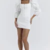 Matilda Weißes Korsetts-Kleid mit Puffärmeln Matilda Weißes Korsetts-Kleid mit Puffärmeln