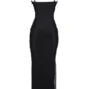 Maxikleid „Calla“ mit schwarzen Perlenverzierungen Maxikleid „Calla“ mit schwarzen Perlenverzierungen