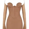 Mayara Mocha Strukturiertes Korsetts-Minikleid Mayara Mocha Strukturiertes Korsetts-Minikleid