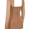 Mayara Mocha Strukturiertes Korsetts-Minikleid Mayara Mocha Strukturiertes Korsetts-Minikleid