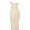 Mia Ecru Neckholder-Maxikleid Mia Ecru Neckholder-Maxikleid