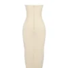 Mia Ecru Neckholder-Maxikleid Mia Ecru Neckholder-Maxikleid