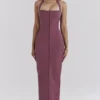 Mia Maxikleid aus Mulberry-Twill mit Neckholder Mia Maxikleid aus Mulberry-Twill mit Neckholder