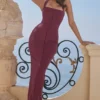 Mia Maxikleid aus Mulberry-Twill mit Neckholder Mia Maxikleid aus Mulberry-Twill mit Neckholder