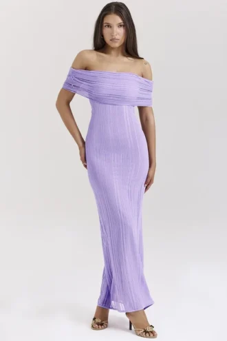 Micah Orchid Ladder Knit Maxikleid