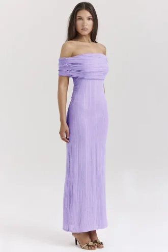 Micah Orchid Ladder Knit Maxikleid