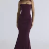 Milena Dark Cherry Korsetts-Maxikleid Milena Dark Cherry Korsetts-Maxikleid
