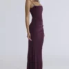 Milena Dark Cherry Korsetts-Maxikleid Milena Dark Cherry Korsetts-Maxikleid