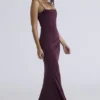 Milena Dark Cherry Korsetts-Maxikleid Milena Dark Cherry Korsetts-Maxikleid