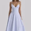 Millie Bluebell Midi-Sommerkleid aus Baumwolle mit Schnürung Millie Bluebell Midi-Sommerkleid aus Baumwolle mit Schnürung
