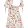 Mini-Kleid mit Prinzessinnen-Rosenprint Mini-Kleid mit Prinzessinnen-Rosenprint