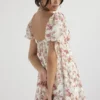 Mini-Kleid mit Prinzessinnen-Rosenprint Mini-Kleid mit Prinzessinnen-Rosenprint