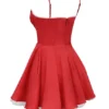 Minimoiselle Holly – Mini-Kleid aus rotem Satintüll Minimoiselle Holly – Mini-Kleid aus rotem Satintüll