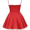 Minimoiselle Holly – Mini-Kleid aus rotem Satintüll Minimoiselle Holly – Mini-Kleid aus rotem Satintüll