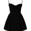 Minimoiselle Mini-Kleid aus schwarzem Samt und Tüll Minimoiselle Mini-Kleid aus schwarzem Samt und Tüll