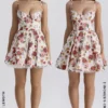 Minimoiselle Mini-Kleid aus Tüll mit italienischem Rosenprint Minimoiselle Mini-Kleid aus Tüll mit italienischem Rosenprint