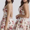 Minimoiselle Mini-Kleid aus Tüll mit italienischem Rosenprint Minimoiselle Mini-Kleid aus Tüll mit italienischem Rosenprint
