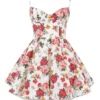 Minimoiselle Mini-Kleid aus Tüll mit italienischem Rosenprint Minimoiselle Mini-Kleid aus Tüll mit italienischem Rosenprint